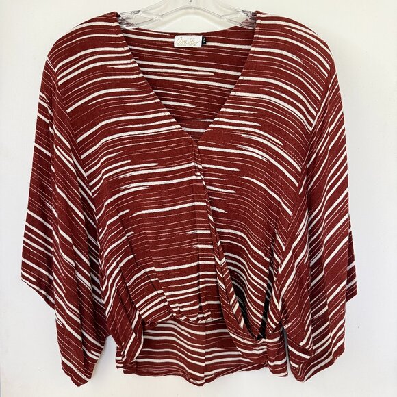 Ava Sky Top Gwen in Rust Stripe - Picture 3 of 8